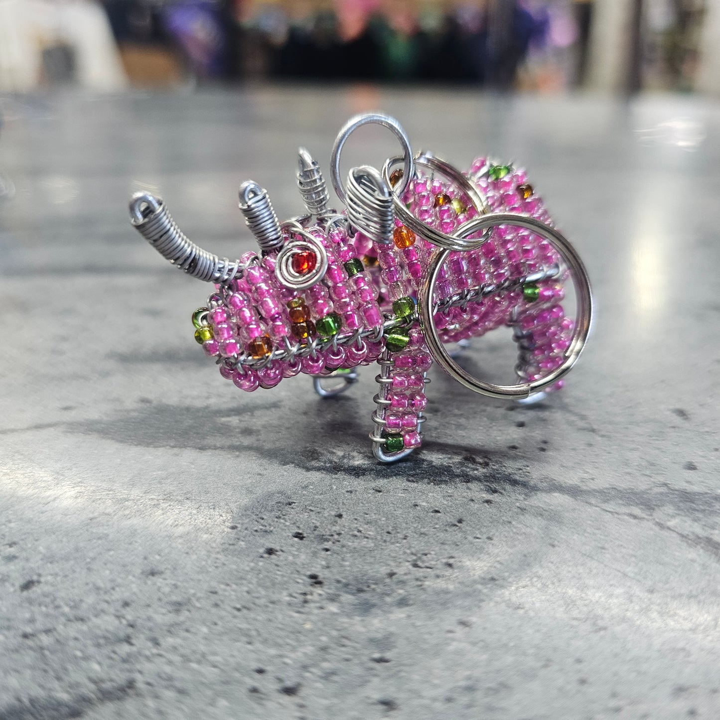 3D Beaded Animal Keyrings