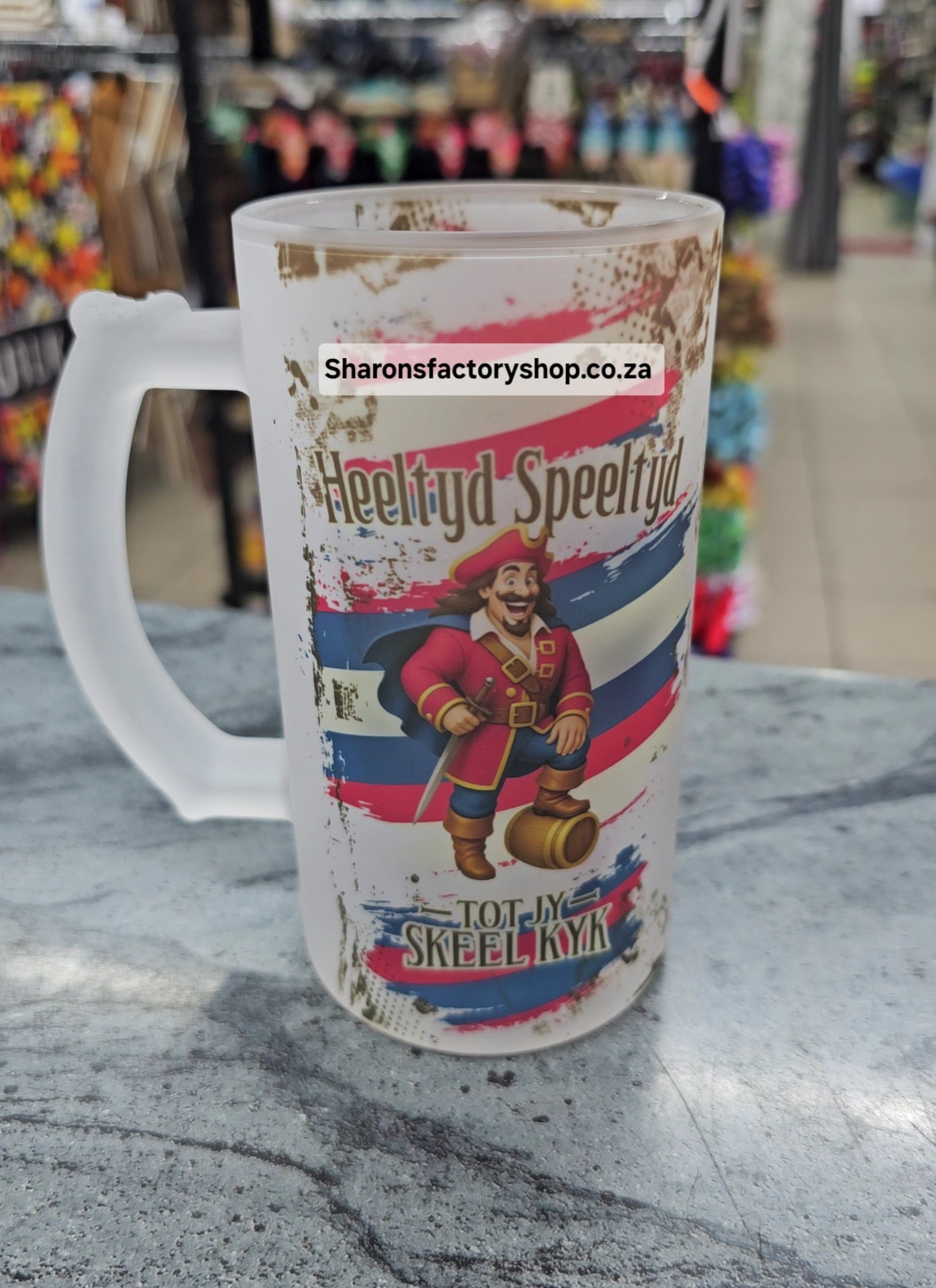 Cheeky Parody Spaza Beer Mug
