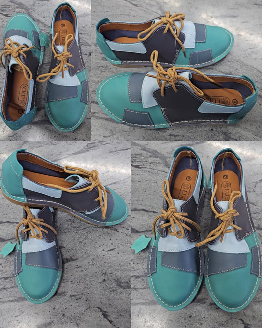 Genuine Leather Blue Frankie Vellies