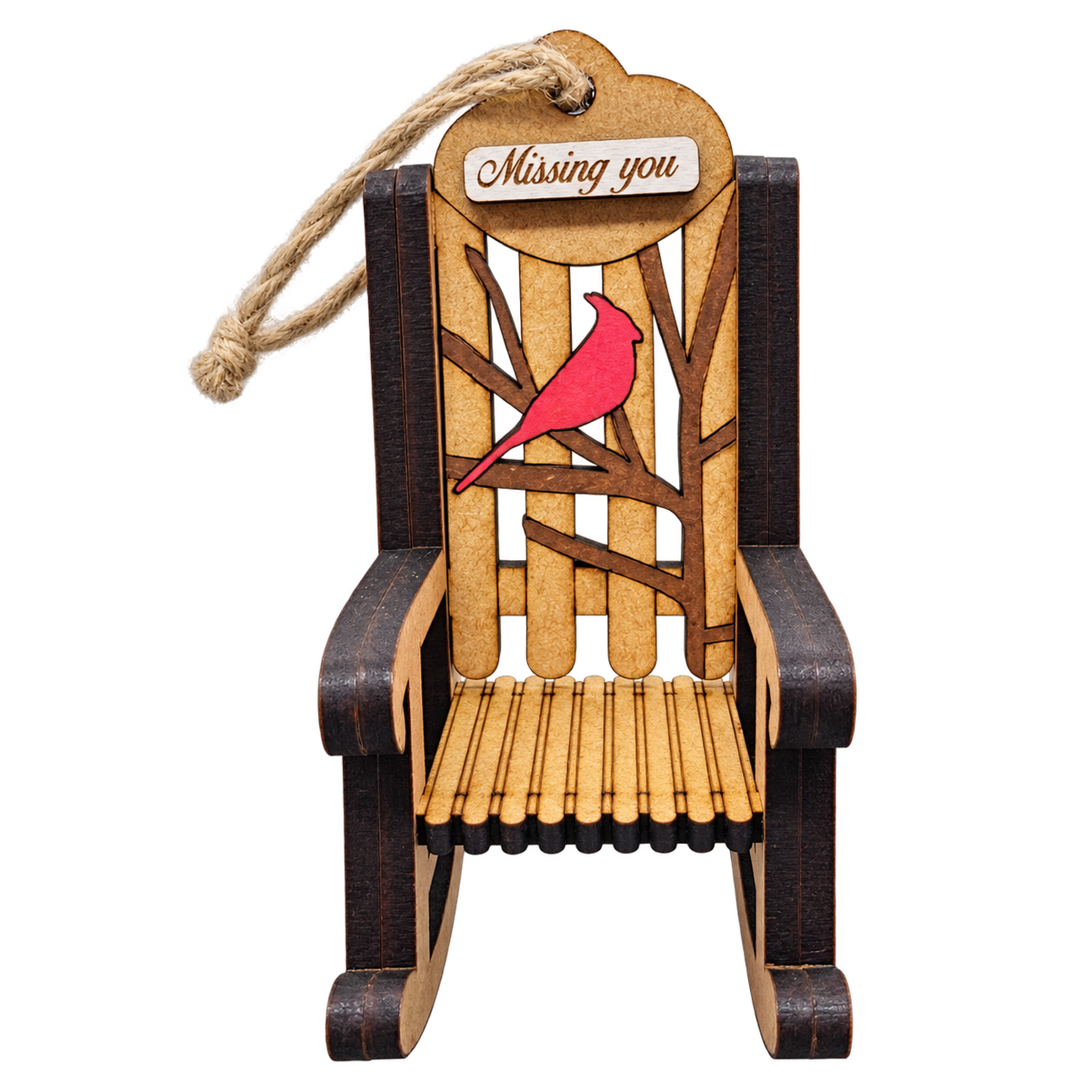 Missing You Cardinal Chair Ornament