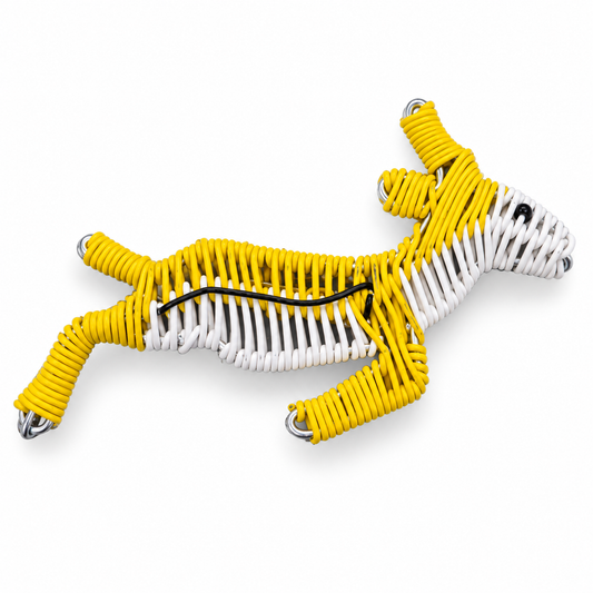 Wire & Bead Springbok Brooch