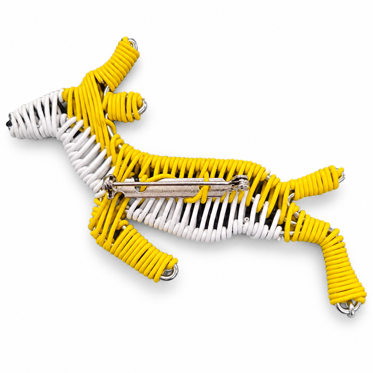 Wire & Bead Springbok Brooch
