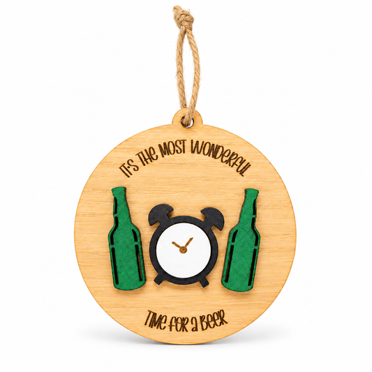 Most Wonderful Time for Beer Christmas Ornament