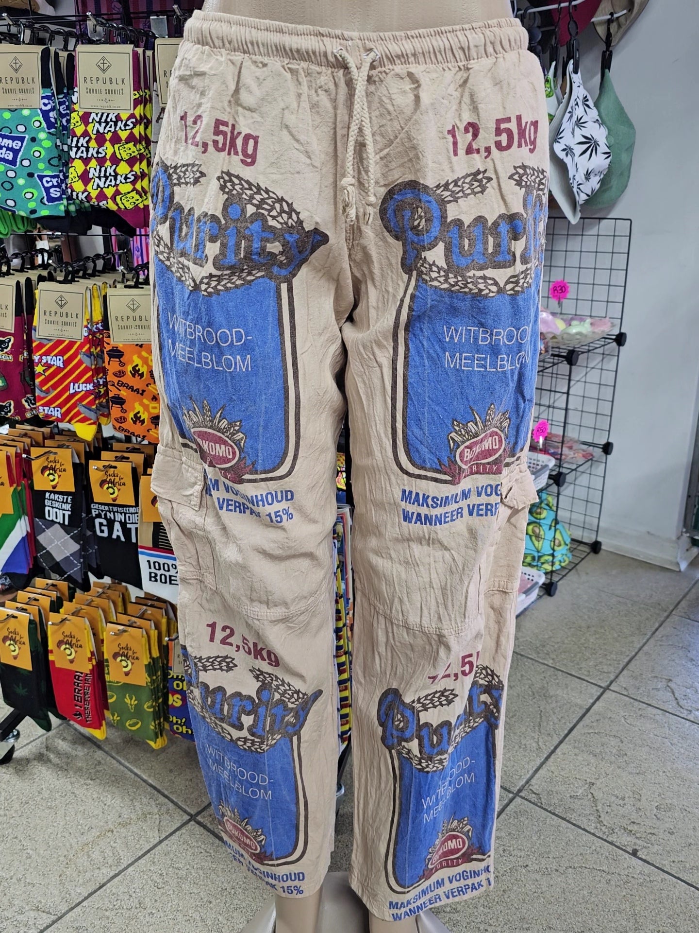 Khaki Flour Bag Cargos