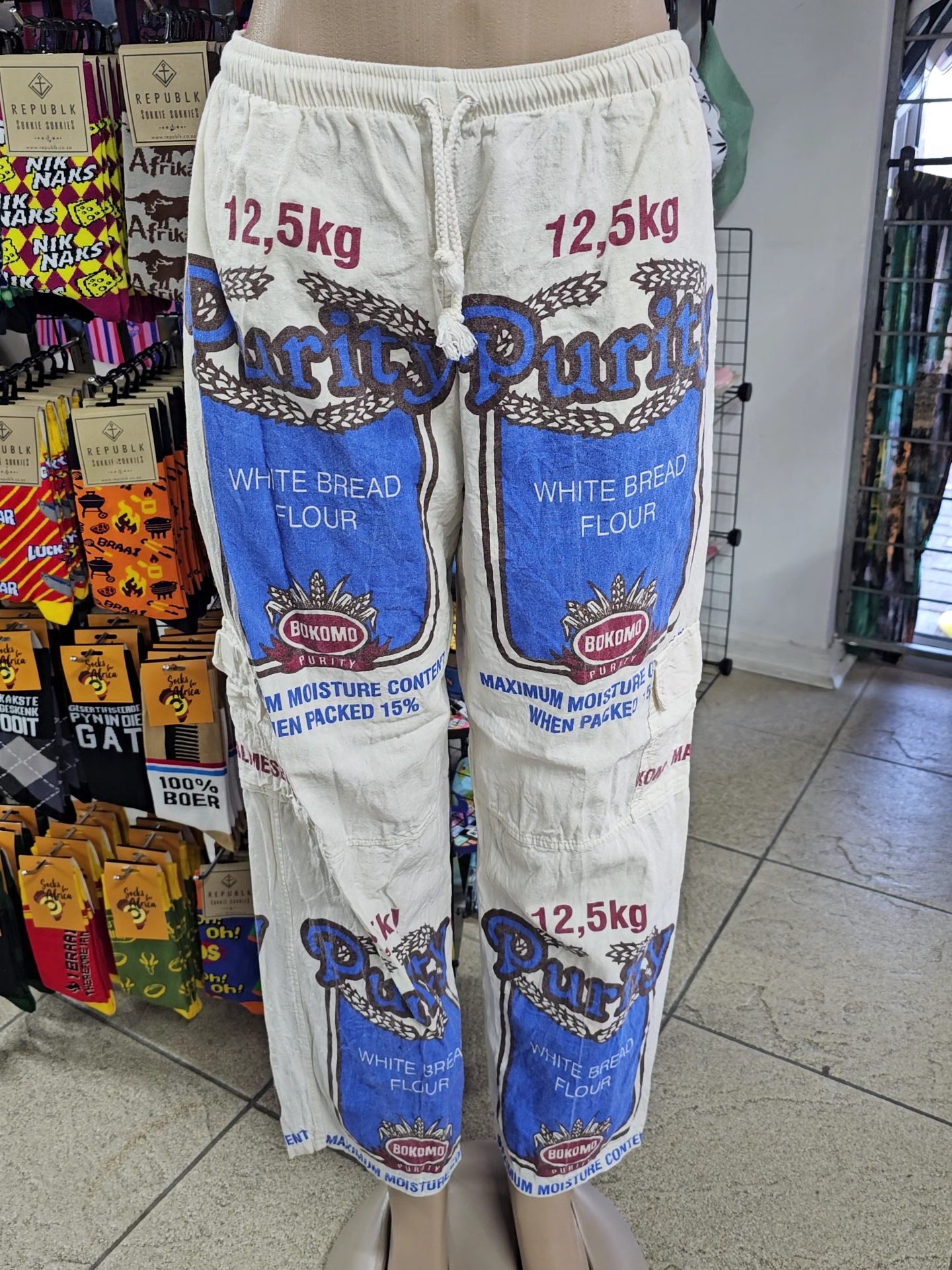 Off White Flour Bag Cargos