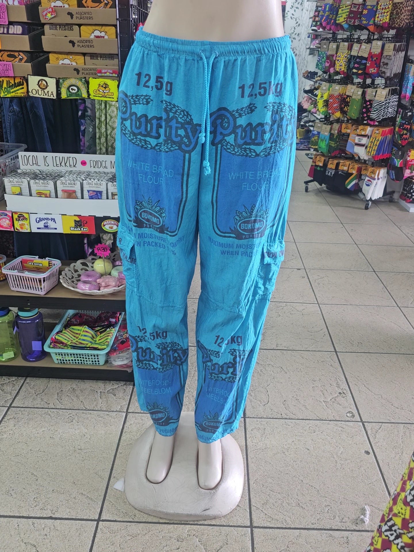 Turquoise Flour Bag Cargos
