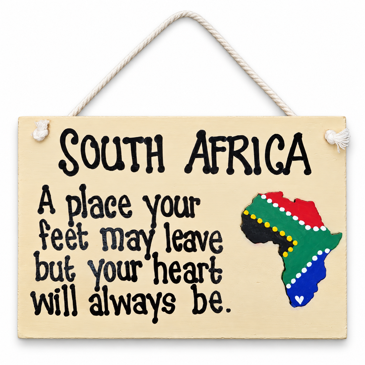 South Africa Handmade Sign