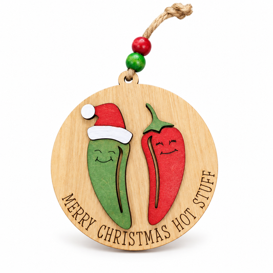 Merry Christmas Hot Stuff Ornament