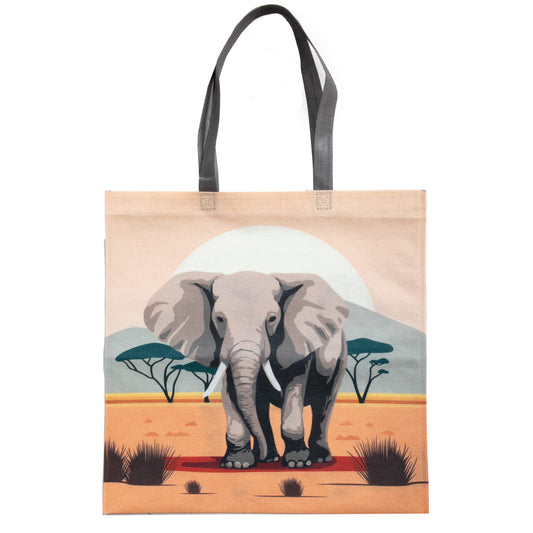 Grocery Bag - Elephant Sunset