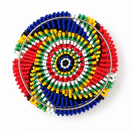South African Flag Beaded Coasters | 6pc Set