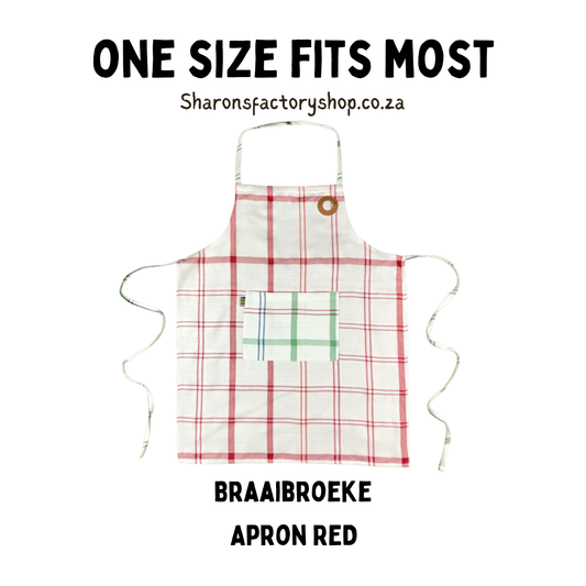 Braaibroeke Apron Red