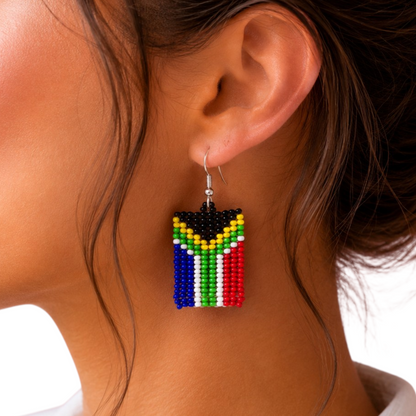 SA Flag Earring