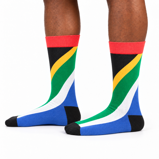 South AFrican Flag Adult Socks
