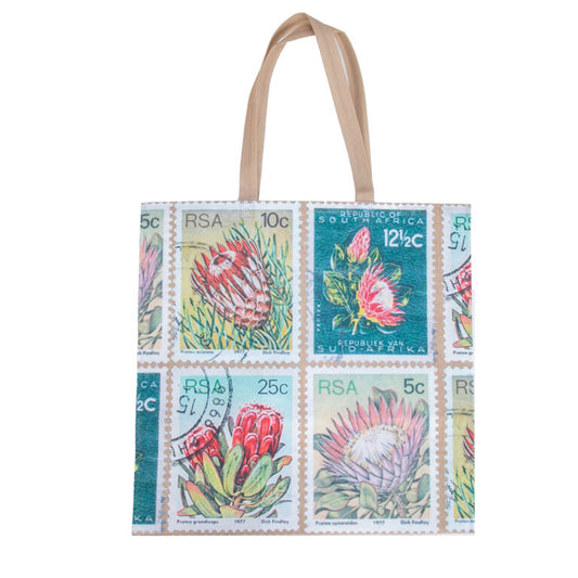 Grocery Bag - Protea Stamps
