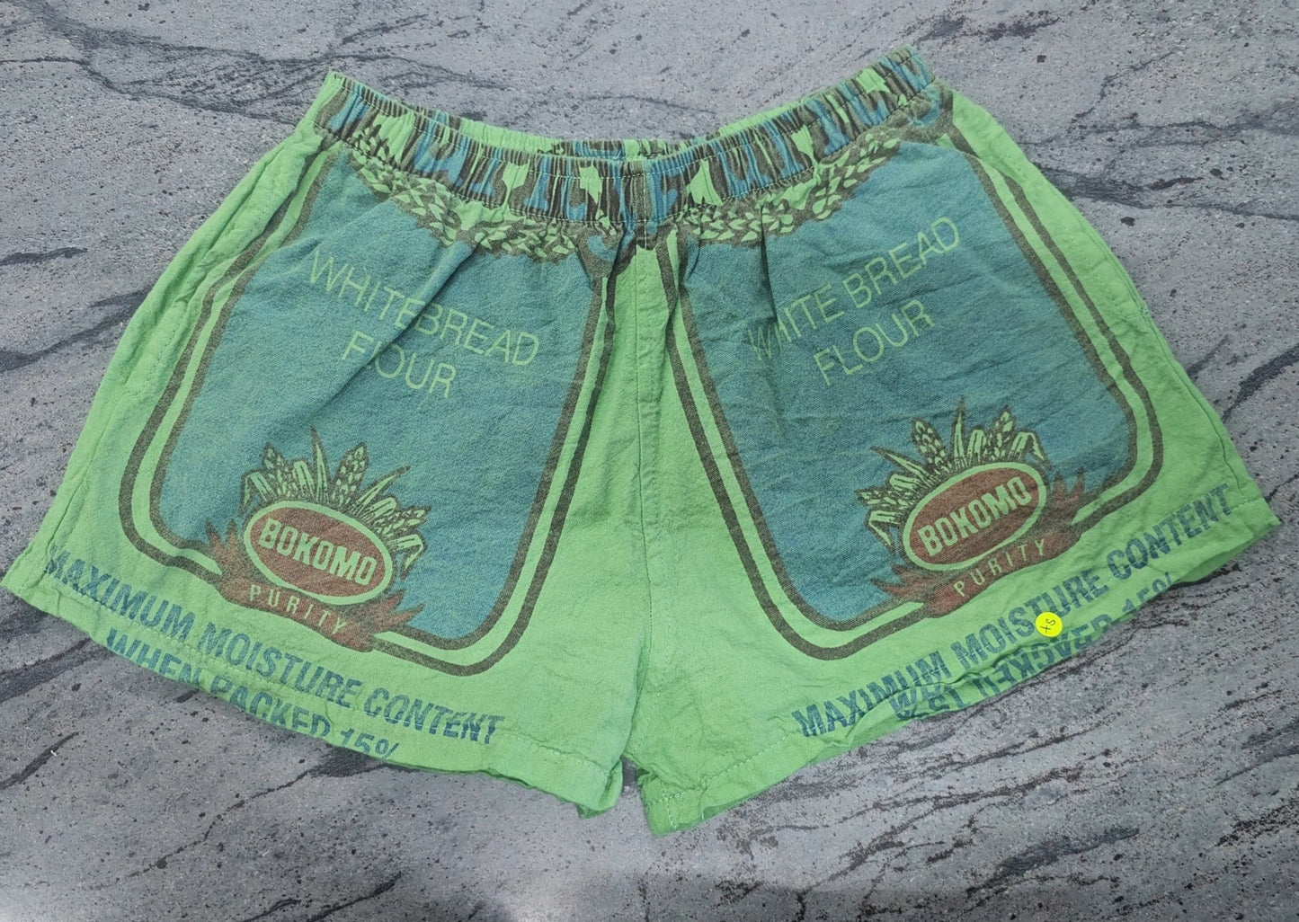Green Supa Shorts Flour bag