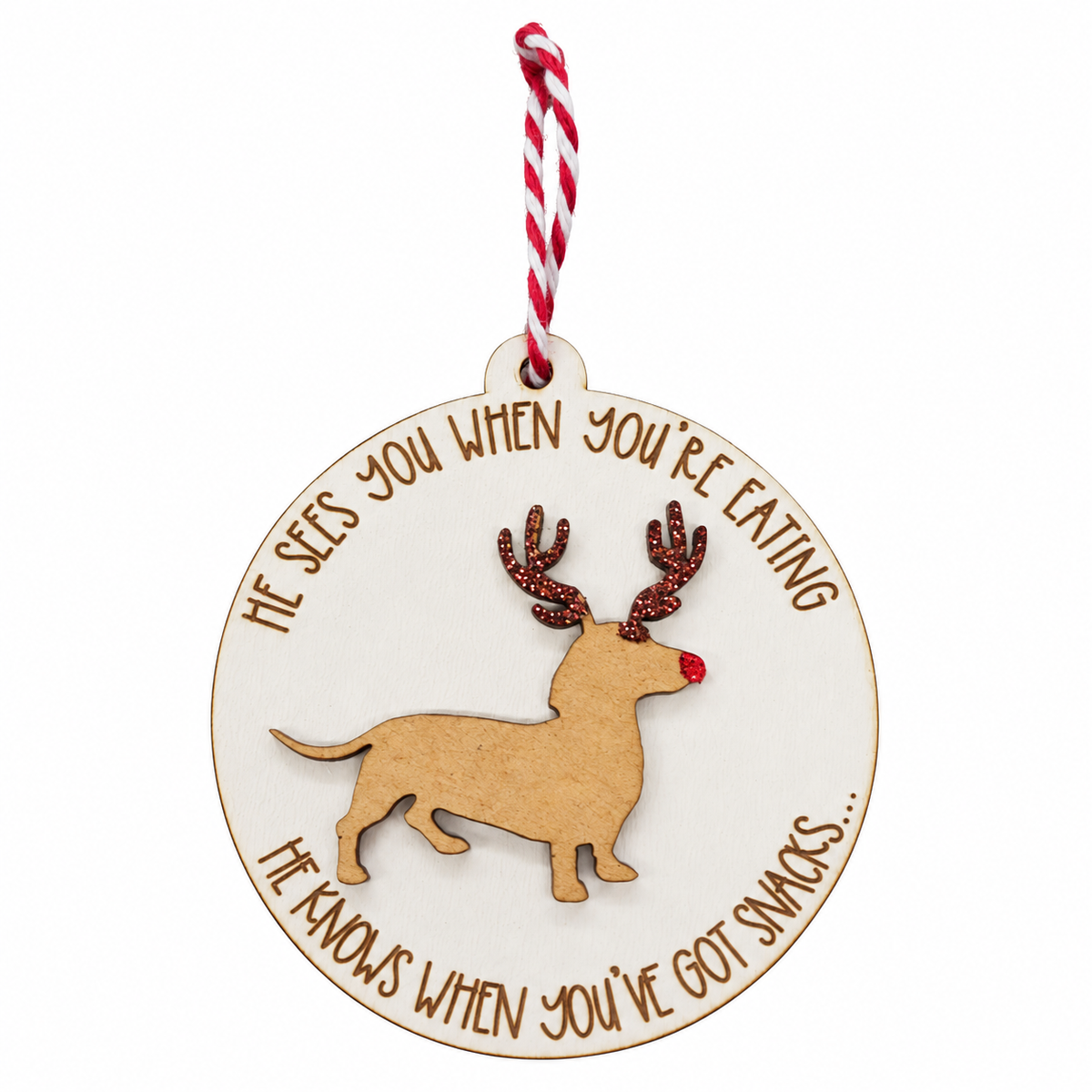 He Sees You When You’re Eating Ornament