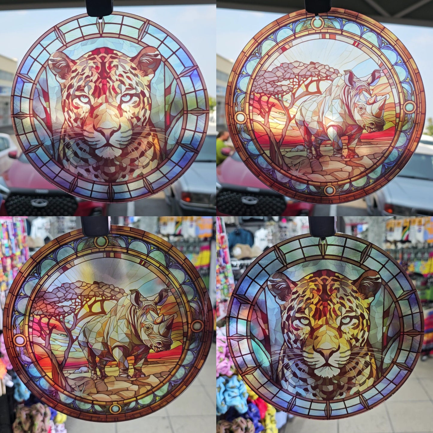 Faux Stained Glass Suncatchers