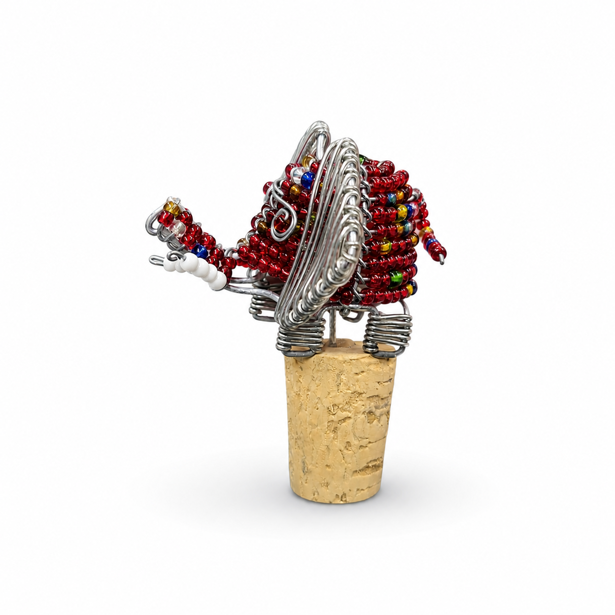 3D Safari Beaded Bottle Stoppers