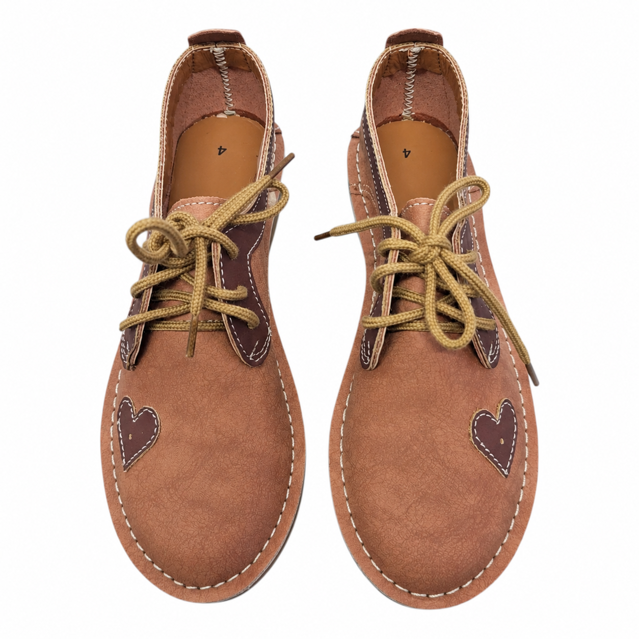 Tan/Choc Heart Veldskoen | Vellies
