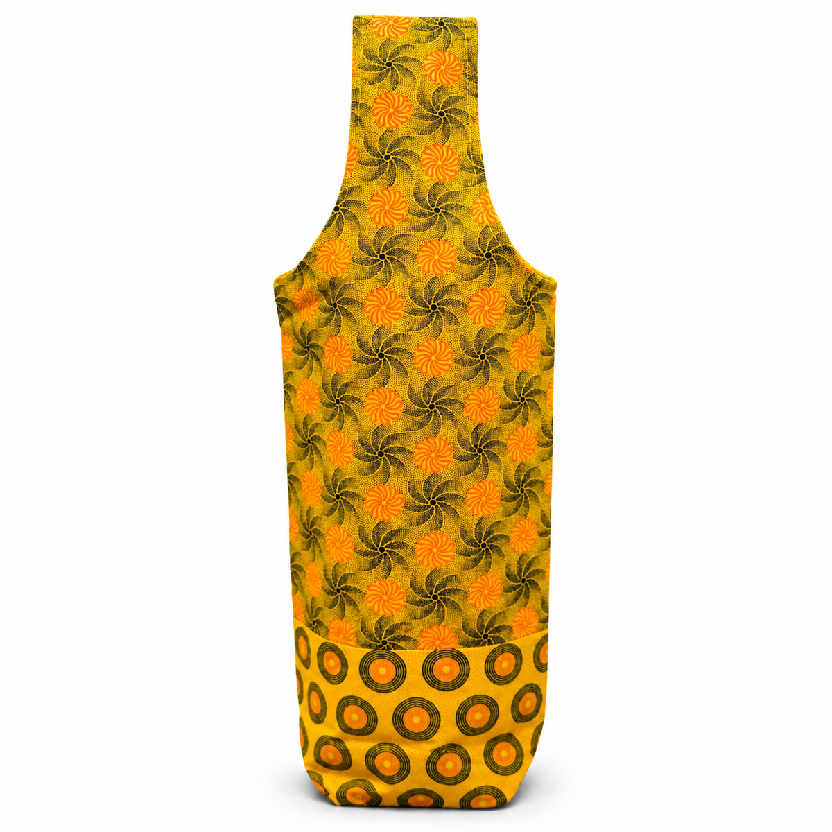 Shweshwe Wine Bottle Carrier