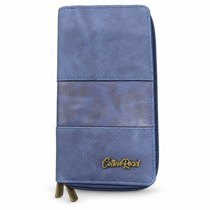 Cotton Road Double Zip Ladies Wallet | P19155