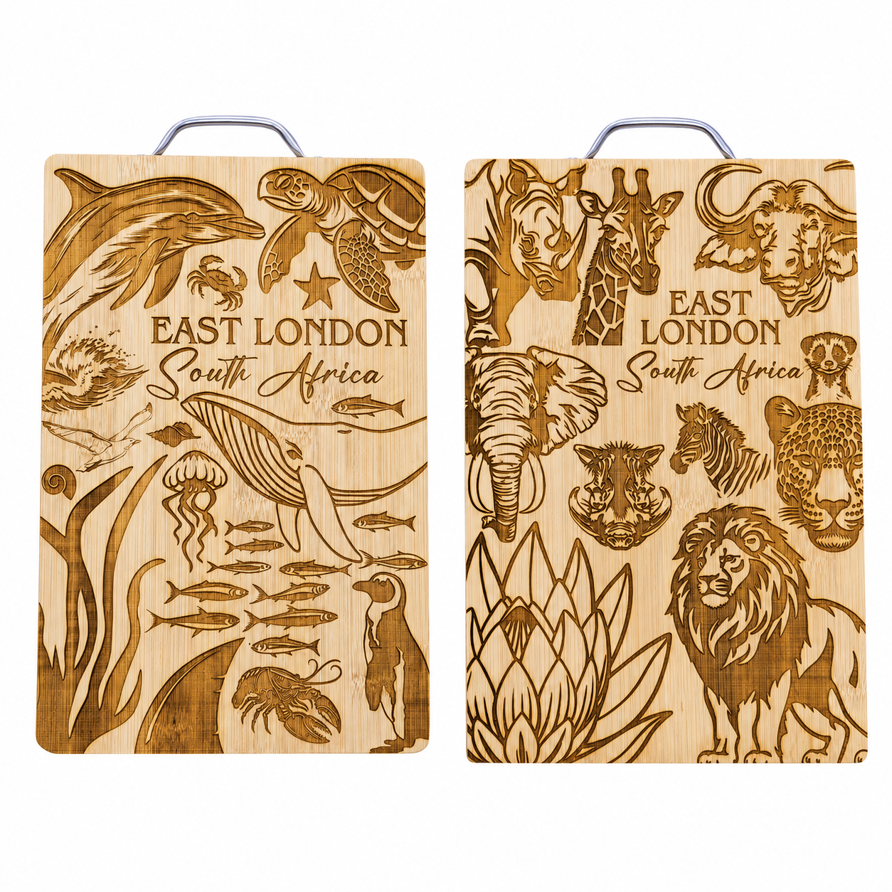South African Engraved Bamboo Serving & Cutting Board