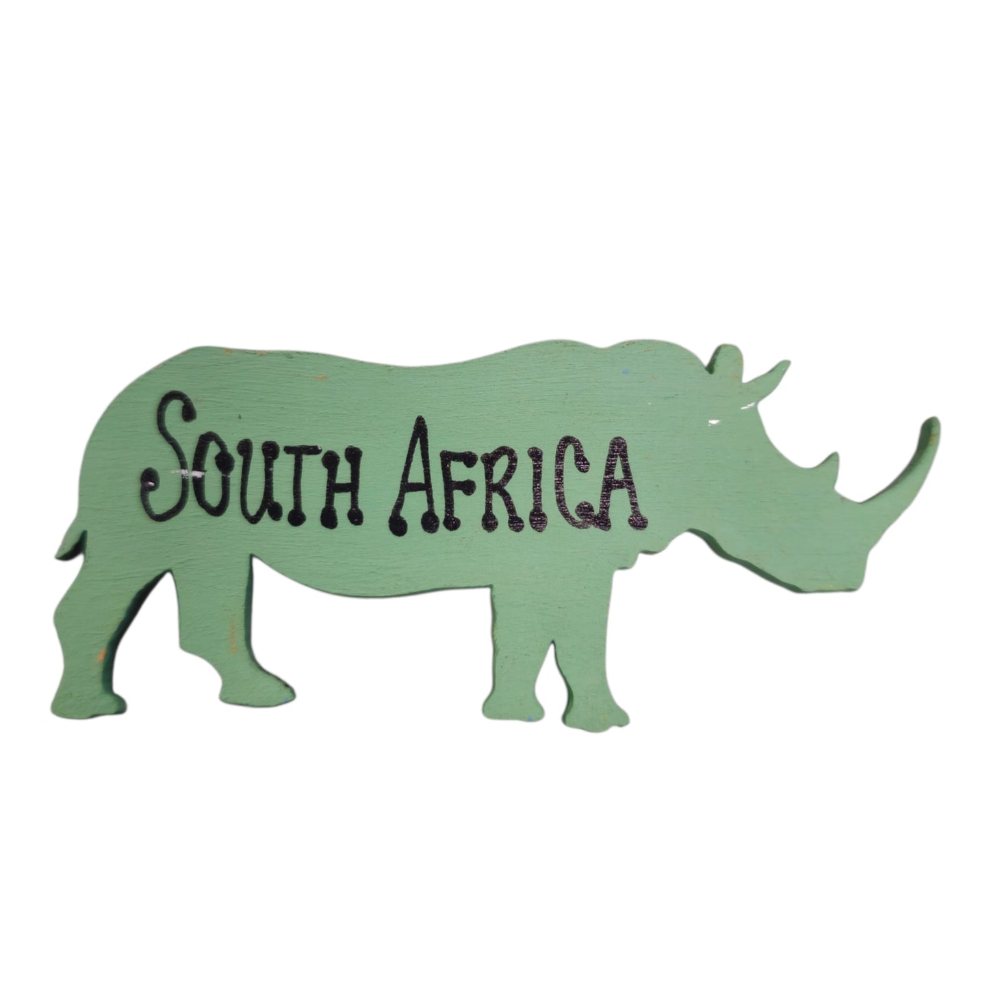 Hand-Painted Rhino Magnet