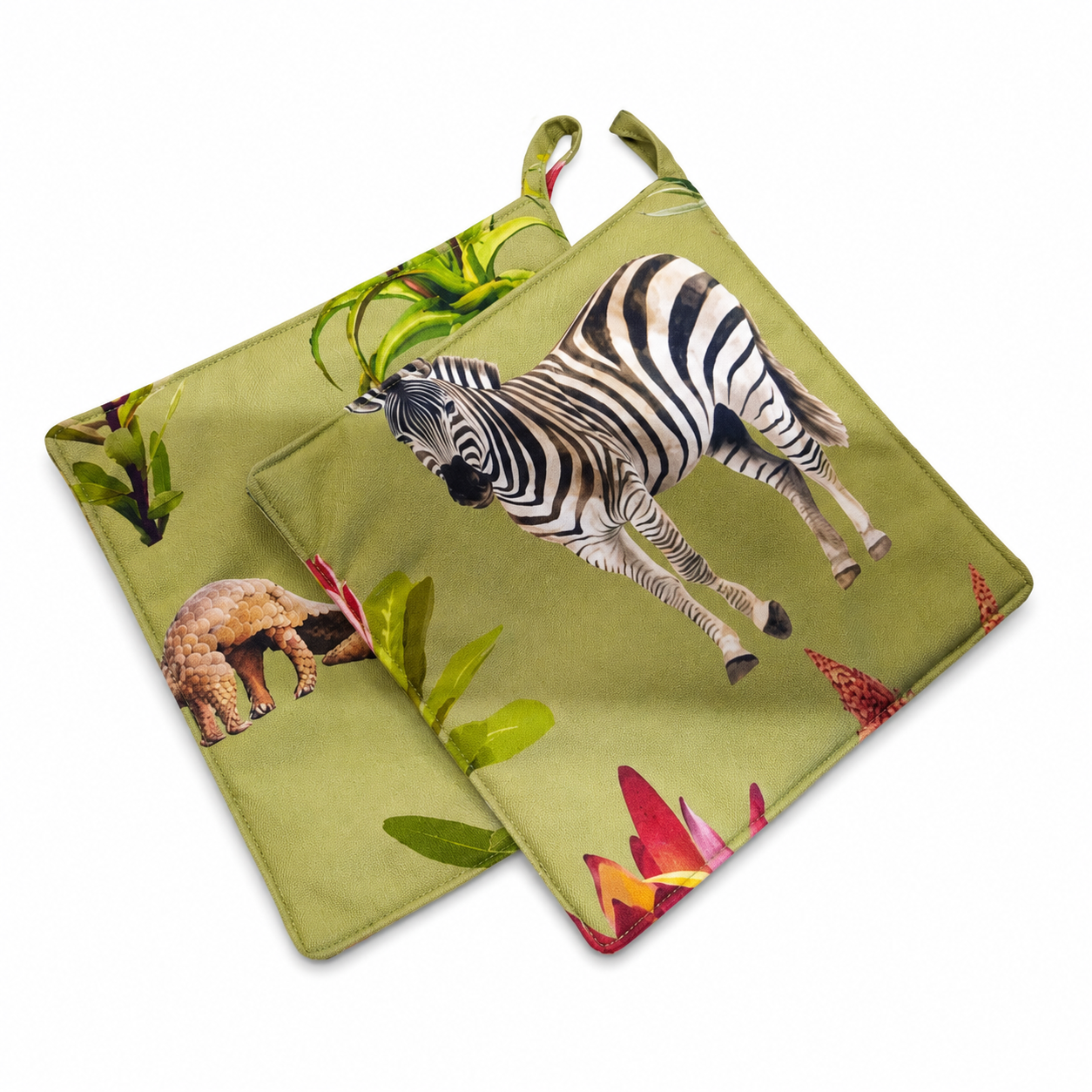 South African Wildlife 2 Piece Pot Holders
