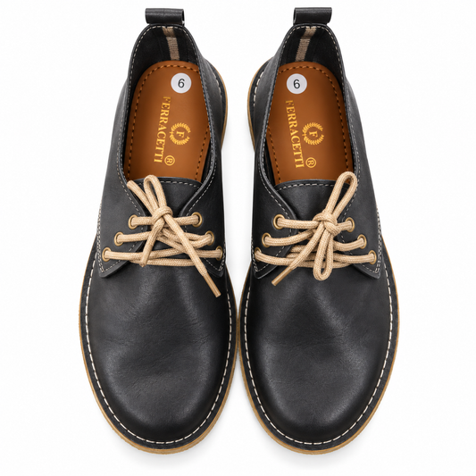 Black Lace Up Veldskoen | Vellies