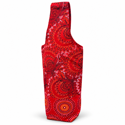 Shweshwe Wine Bottle Carrier