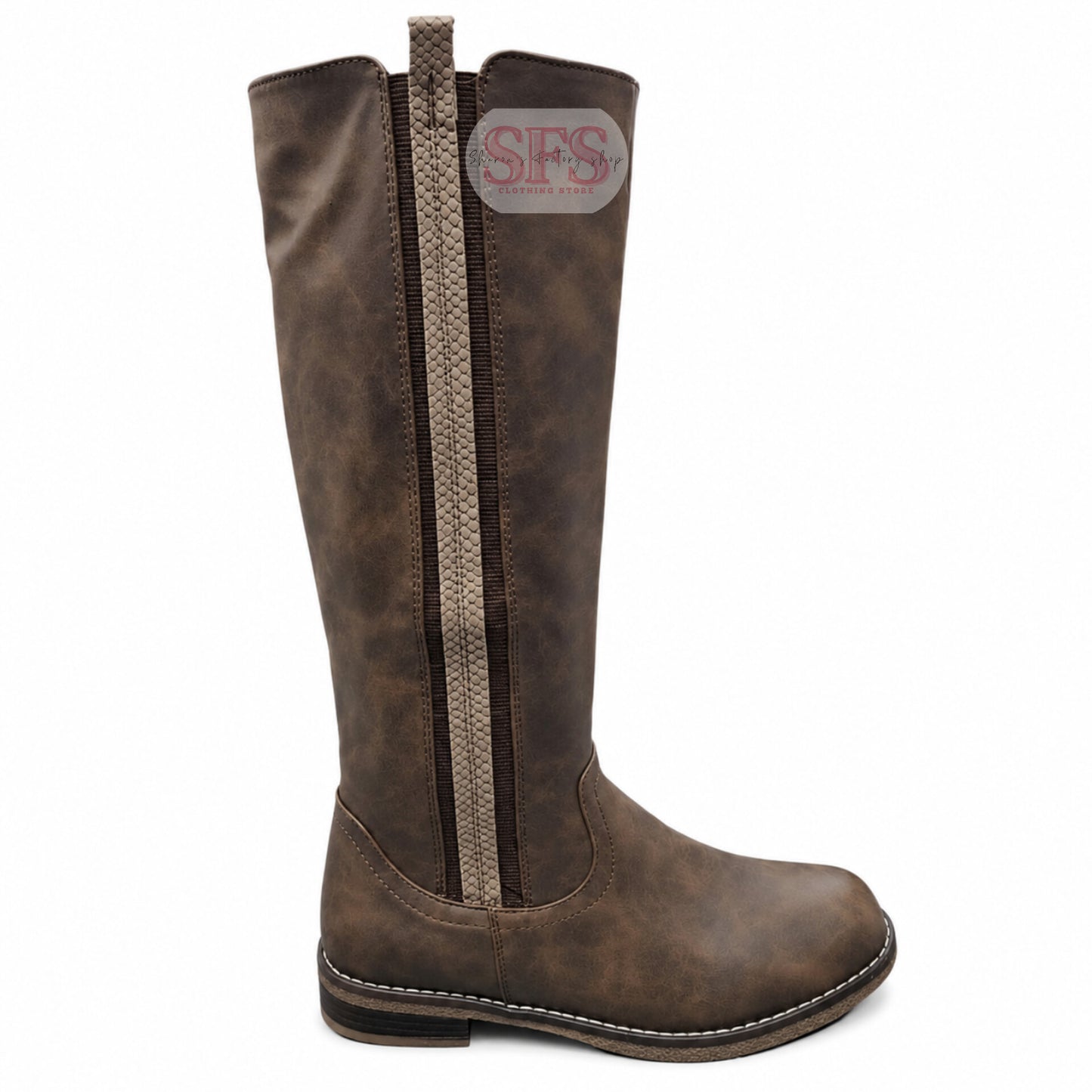 JX06 Coffee Long Boots