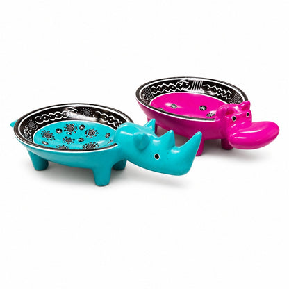Soapstone Animal Bowl