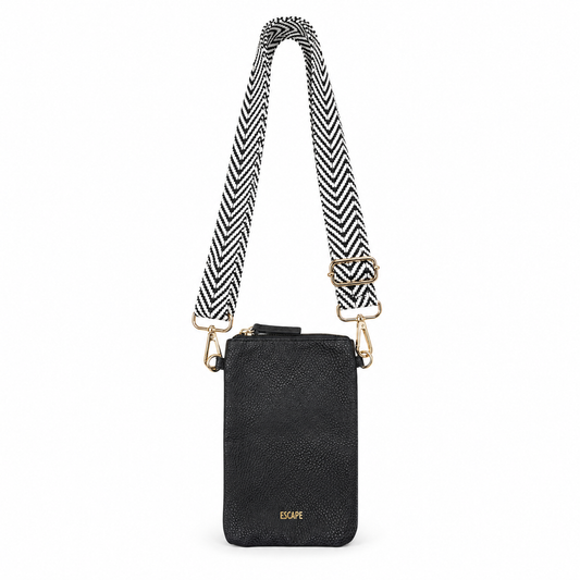 Escape Black Phone Pouch Cross Body Bag