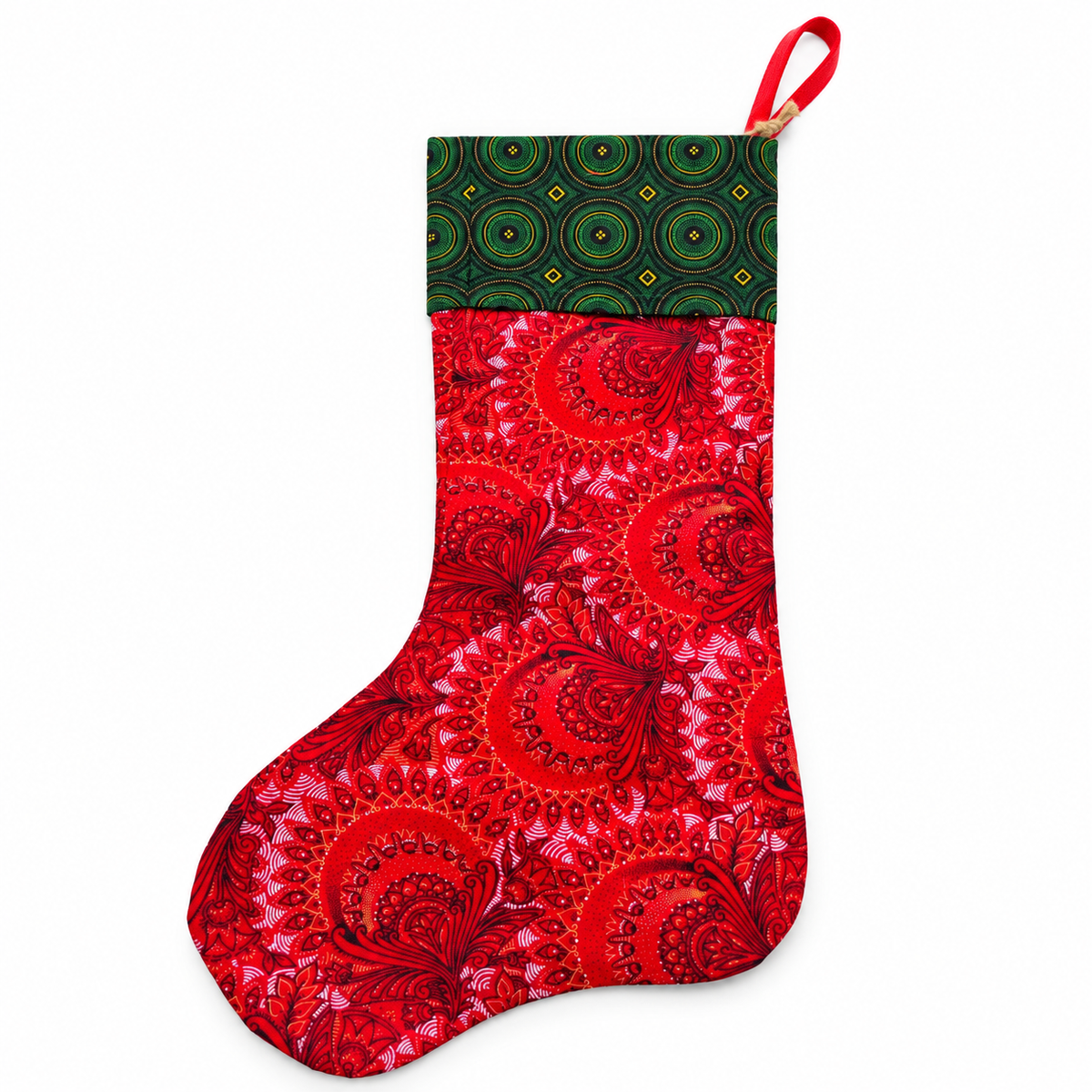 Shweshwe Christmas Stocking