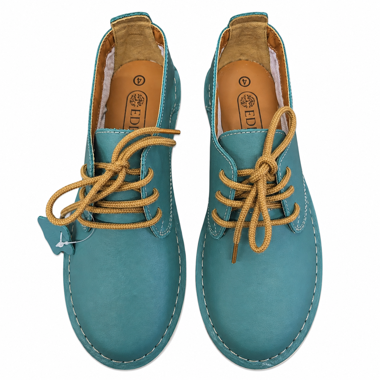 Aldora Teal Lace Up Veldskoen | Genuine Leather