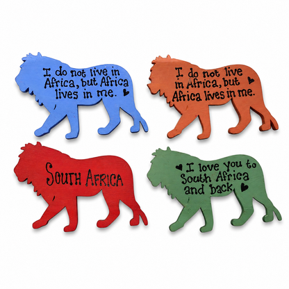 Hand-Painted Lion Magnet