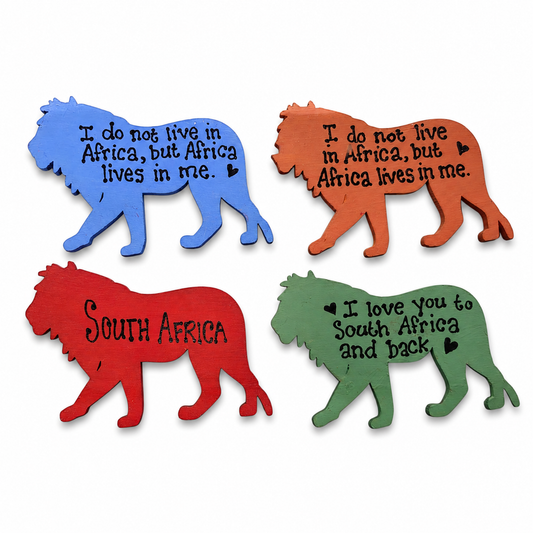 Hand-Painted Lion Magnet