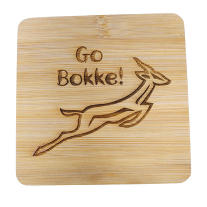SA Bamboo Coaster with Built-in Bottle Opener