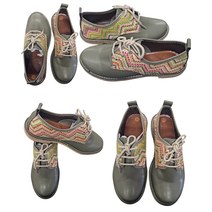 Green Lace Up Veldskoen | Vellies