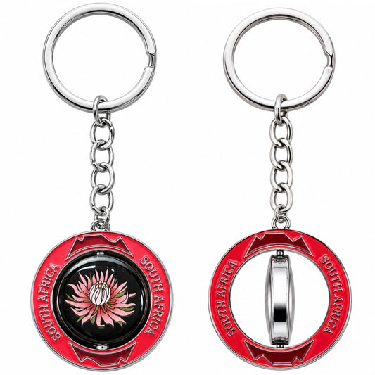 Spinning Keyring Protea
