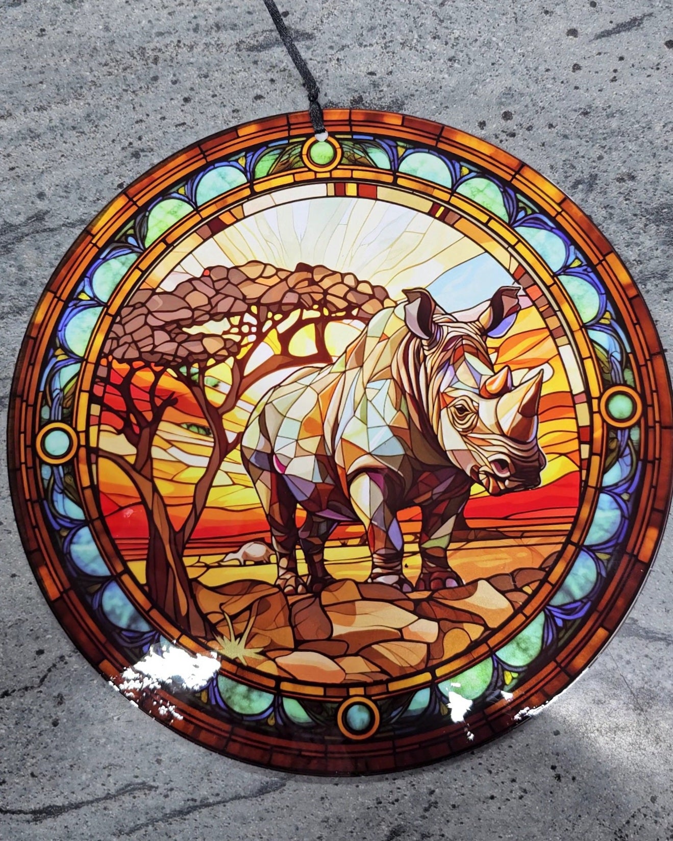 Faux Stained Glass Suncatchers