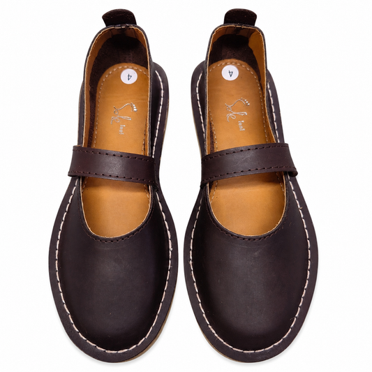 Burnt Chocolate Vellie Pumps - Sharon's Factory Shop