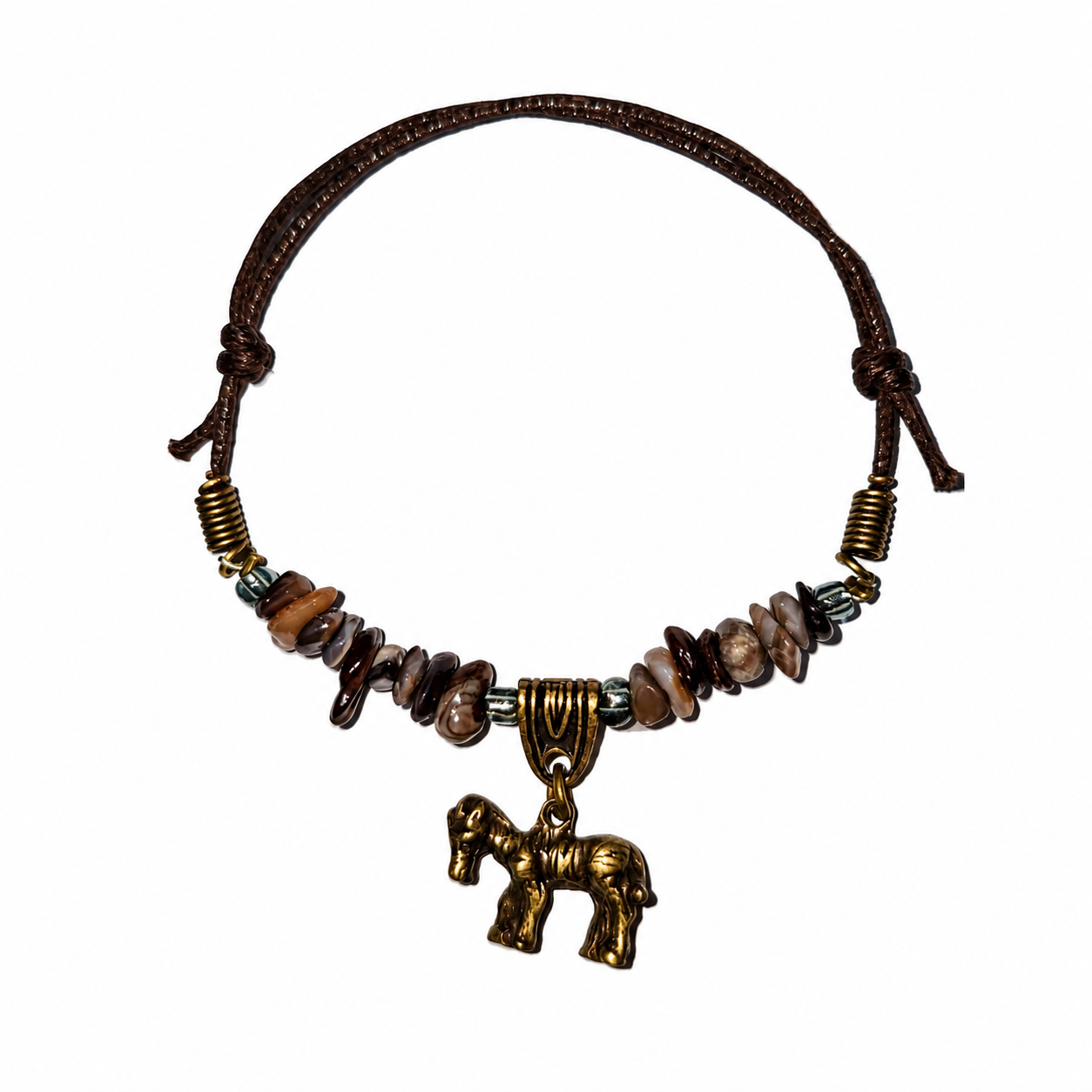 African Wildlife Gemstone Bracelet