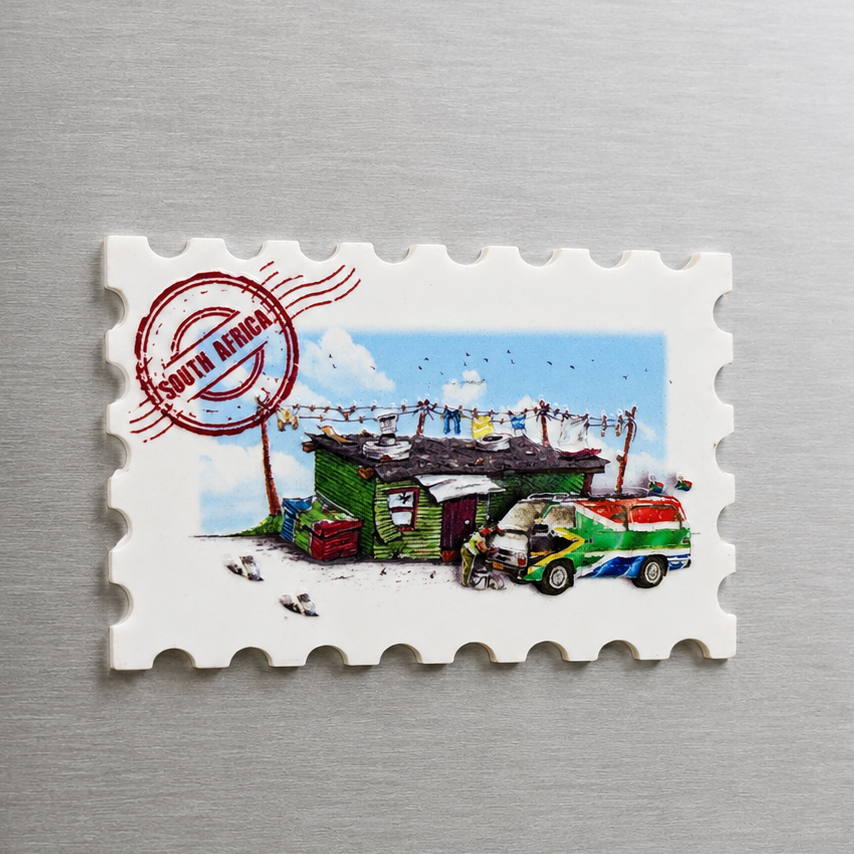 Resin Magnet Taxi 3D