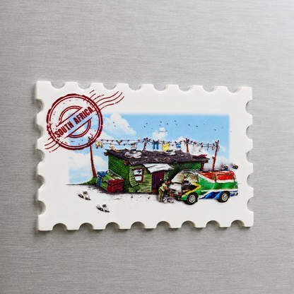 Resin Magnet Taxi 3D