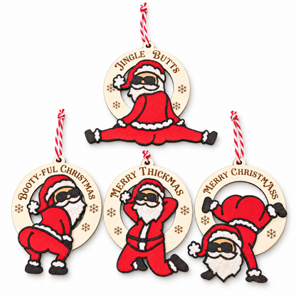 Cheeky Santa Christmas Ornament