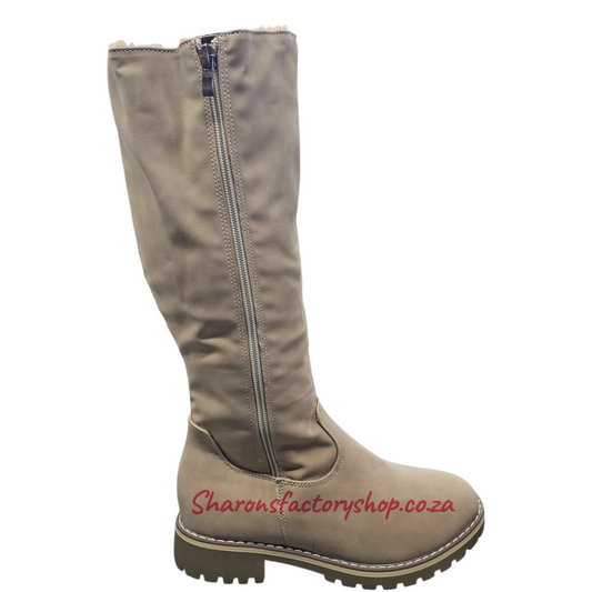 HD231  Khaki Long Boots