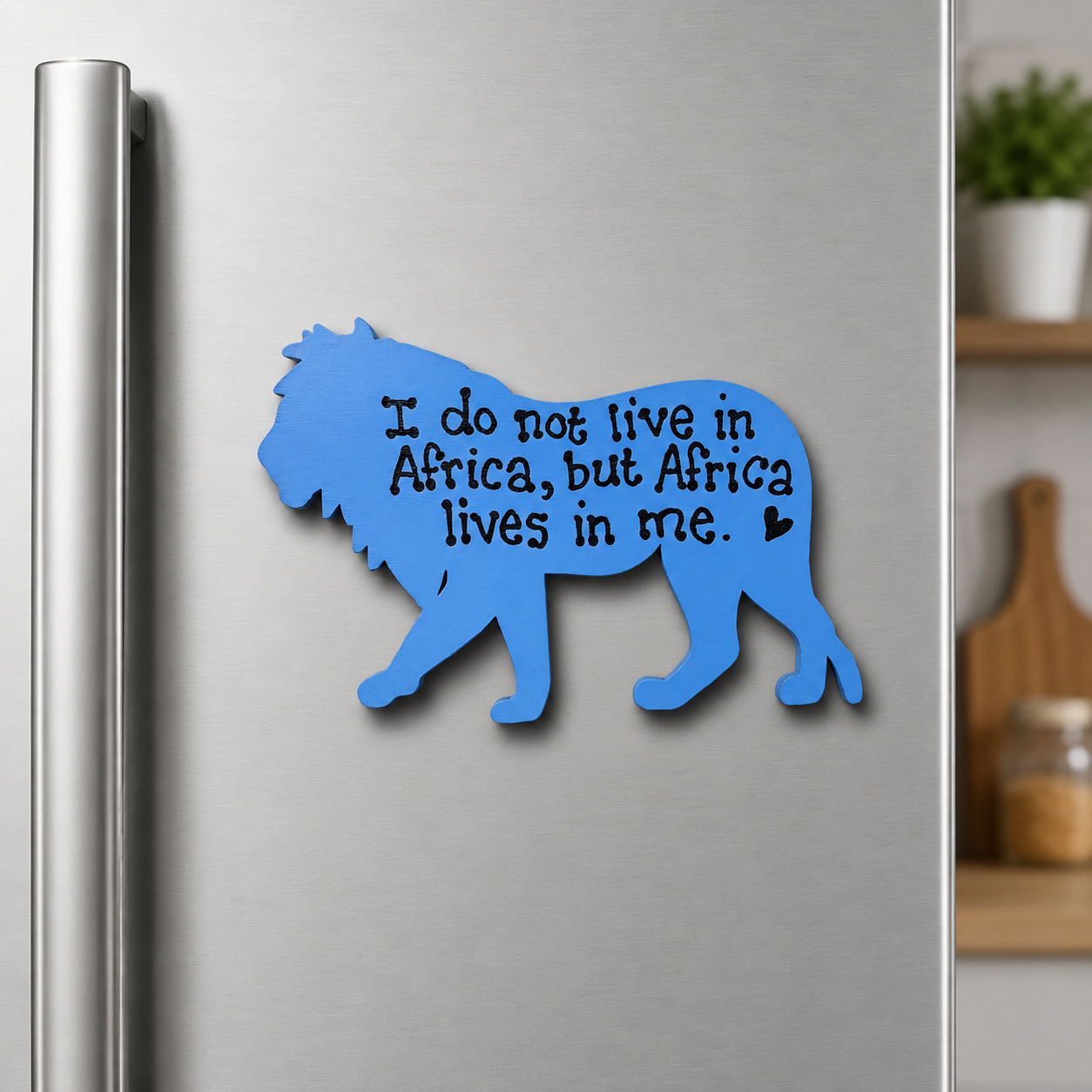 Hand-Painted Lion Magnet