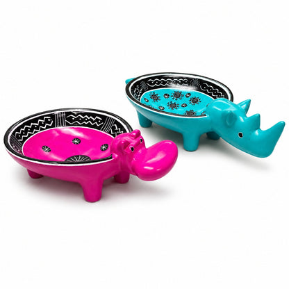 Soapstone Animal Bowl