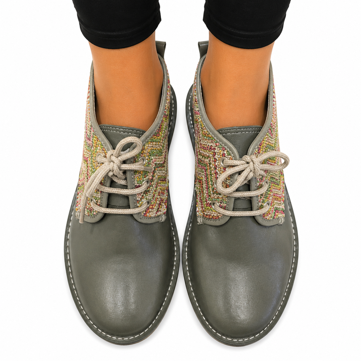 Green Lace Up Veldskoen | Vellies